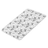 Dot, schwarze Kuh Magnet (Linke Seite)