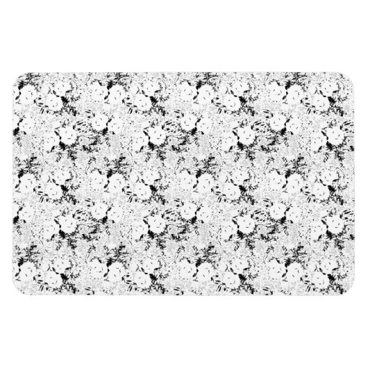 Dot, schwarze Kuh Magnet (Horizontal)