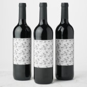 Dot, schwarze Kuh Weinetikett (Flaschen)