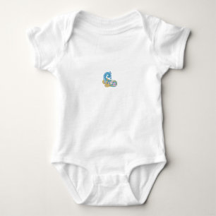 Dot, Sherpa Blue, Golden Sand Design Baby Strampler