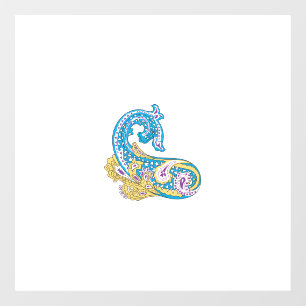 Dot, Sherpa Blue, Golden Sand Design Fensteraufkleber