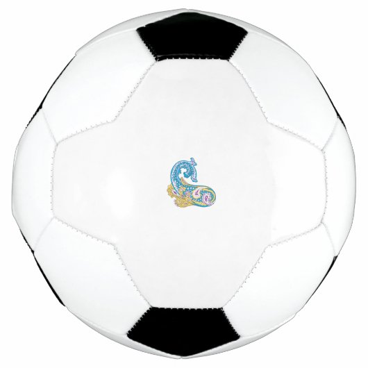 Dot, Sherpa Blue, Golden Sand Design Fußball (Vorderseite)