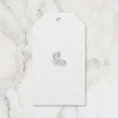 Dot, Sherpa Blue, Golden Sand Design Geschenkanhänger (Rückseite)