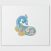 Dot, Sherpa Blue, Golden Sand Design Geschenkpapier (Flach)