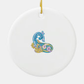 Dot, Sherpa Blue, Golden Sand Design Keramik Ornament (Hinten)