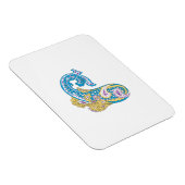 Dot, Sherpa Blue, Golden Sand Design Magnet (Rechte Seite)