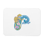 Dot, Sherpa Blue, Golden Sand Design Magnet (Horizontal)