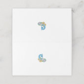 Dot, Sherpa Blue, Golden Sand Design Platzkarte (Außenseite Aufgefaltet)