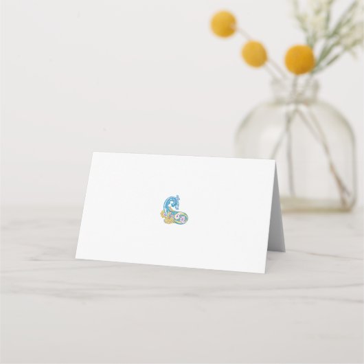 Dot, Sherpa Blue, Golden Sand Design Platzkarte (Vorderseite)