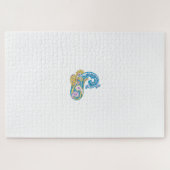 Dot, Sherpa Blue, Golden Sand Design Puzzle (Horizontal)