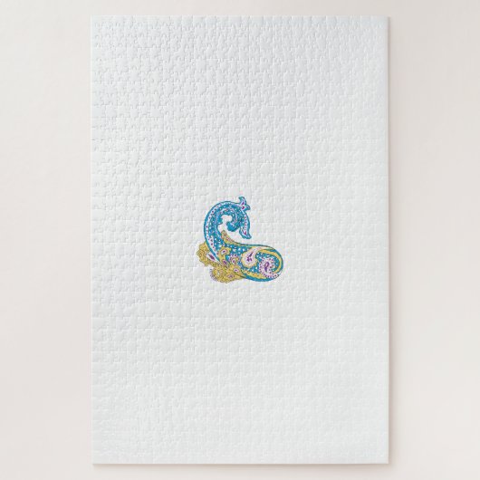 Dot, Sherpa Blue, Golden Sand Design Puzzle (Vertikal)