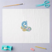 Dot, Sherpa Blue, Golden Sand Design Seidenpapier (Basteln)