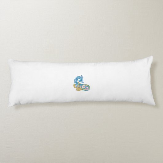 Dot, Sherpa Blue, Golden Sand Design Seitenschläferkissen (Rückseite)