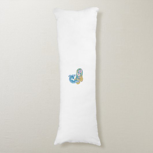 Dot, Sherpa Blue, Golden Sand Design Seitenschläferkissen (Vorderseite Vertikal)