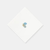 Dot, Sherpa Blue, Golden Sand Design Serviette (Ecke)