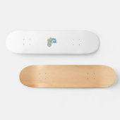Dot, Sherpa Blue, Golden Sand Design Skateboard (Horizontal)