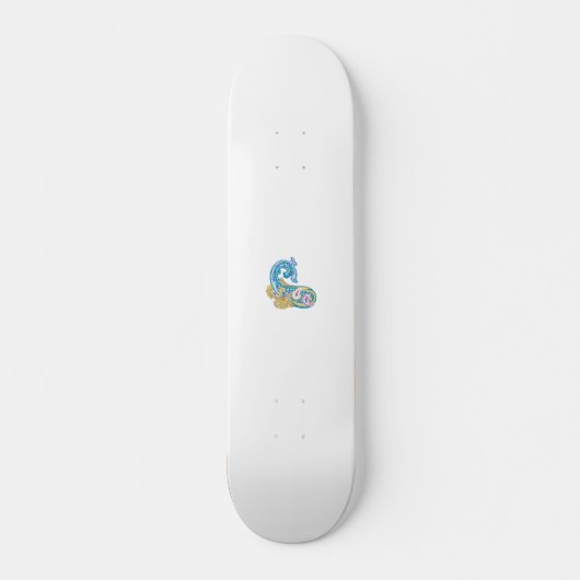 Dot, Sherpa Blue, Golden Sand Design Skateboard (Vorne)