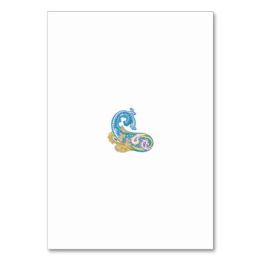 Dot, Sherpa Blue, Golden Sand Design Tischnummer (Rückseite)