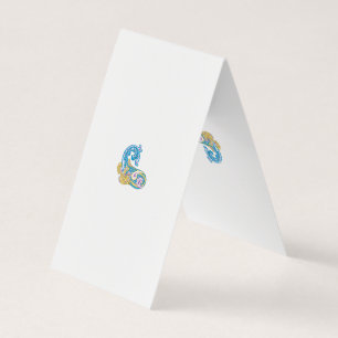 Dot, Sherpa Blue, Golden Sand Design Visitenkarten