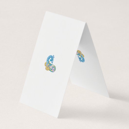 Dot, Sherpa Blue, Golden Sand Design Visitenkarten (Rückseite)
