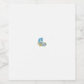 Dot, Sherpa Blue, Golden Sand Design Weinetikett (Einzelnes Label)