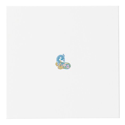 Dot, Sherpa Blue, Golden Sand Design Würfel (Vorderseite)