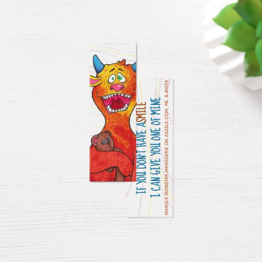 Dot the Monster, w/quote, glückliche Karten (Schreibtisch)