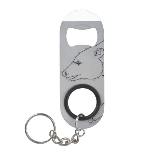 Dot to Dot Polar Bear Mini Flaschenöffner (Vorderseite)