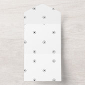 Dot, weißer Rauch All In One Einladung (Innen Boden)