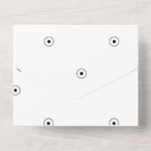 Dot, weißer Rauch All In One Einladung (Rückseite)