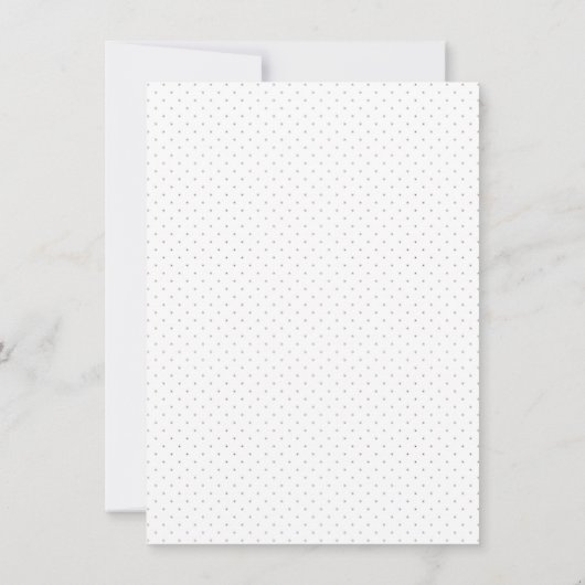 Dot, weißer Rauch Einladung (Rückseite)