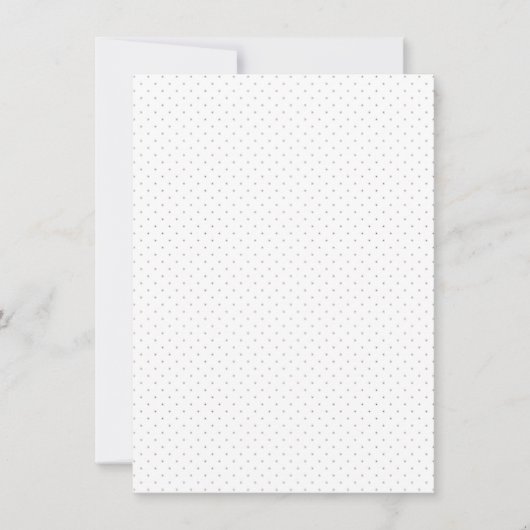 Dot, weißer Rauch Einladung (Vorderseite)