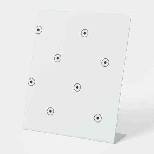 Dot, weißes Rauch-Fußbodenschild Sockelschild (Vorderseite)