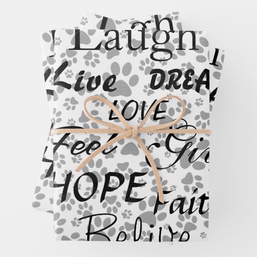 Dot Wrapping Paper (Dot Wrapping Paper) für Hunde Geschenkpapier Set (Beispiel)