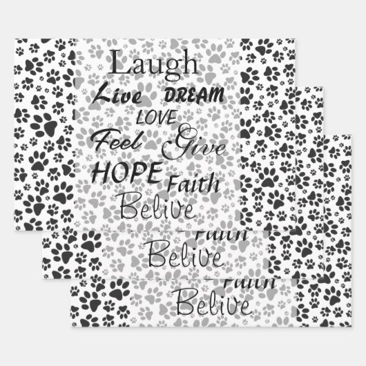 Dot Wrapping Paper (Dot Wrapping Paper) für Hunde Geschenkpapier Set (Set)