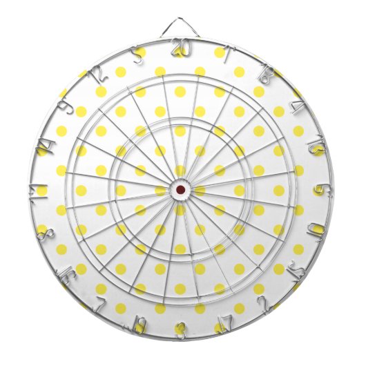 DOT Yellow Polka Dot Dart Board Dartscheibe (vorne)