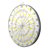 DOT Yellow Polka Dot Dart Board Dartscheibe (Vorderseite rechts)