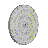 DOT Yellow Polka Dot Dart Board Dartscheibe (Vorderseite Links)