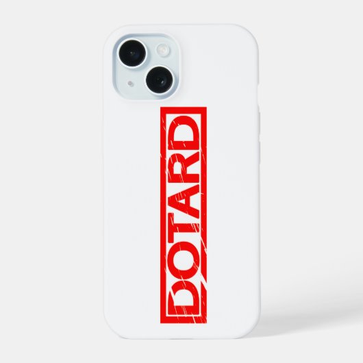 Dotard Briefmarke iPhone 15 Hülle (Rückseite)