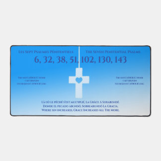 dotCATHOLIC™ Desk Mat Blue 32x16 Style No. 290604 Schreibtischunterlage