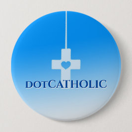 dotCATHOLIC Knopf Blau 4-Zoll Stil Nr. #350717 Button