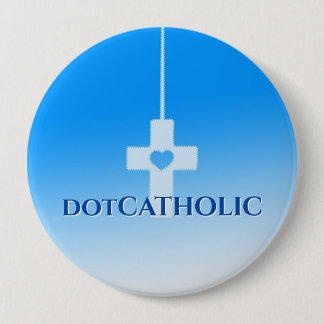 dotCATHOLIC Knopf Blau 4-Zoll Stil Nr. #350717 Button