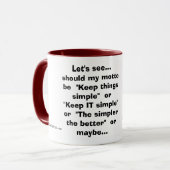 DotComplicated (TM) - sie macht die erschwerten Tasse (Vorderseite Links)