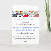 DotComplizierte(TM)-Grußkarte Karte (Rückseite)