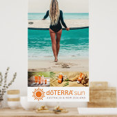 dōTERRA Sun Care Ad - Surfer Girl, auf Leinwand Poster (Küche)