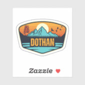 Dothan, Alabama Aufkleber (Blatt)