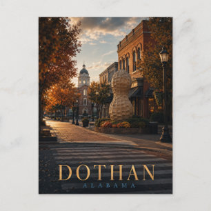 Dothan Alabama Erdnüsse in der Stadt REALMS Postkarte