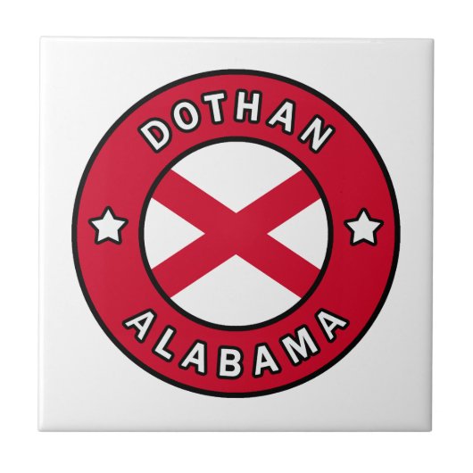 Dothan Alabama Fliese (Vorderseite)