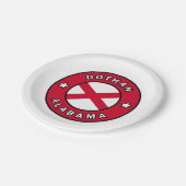 Dothan Alabama Pappteller (Schrägansicht)