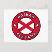 Dothan Alabama Postkarte (Vorderseite)